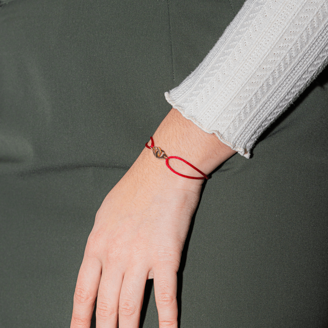 Bracelet Menottes R10 Dinh Van en or jaune - Castafiore