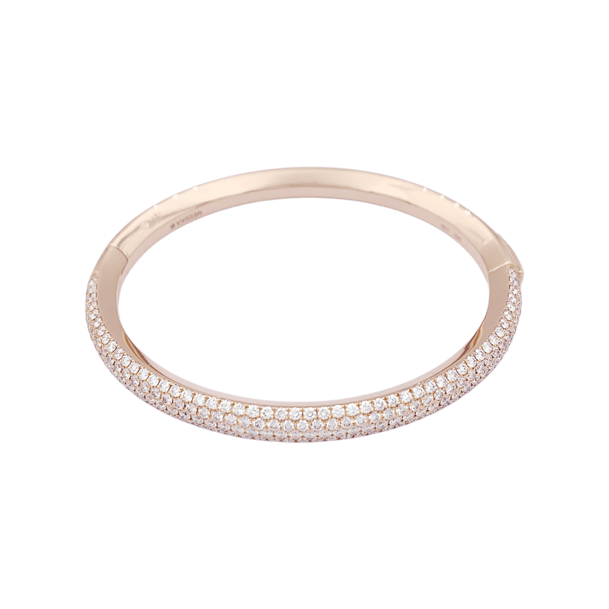 Bracelet Messika "Divine Enigma" or rose, diamants. - Castafiore
