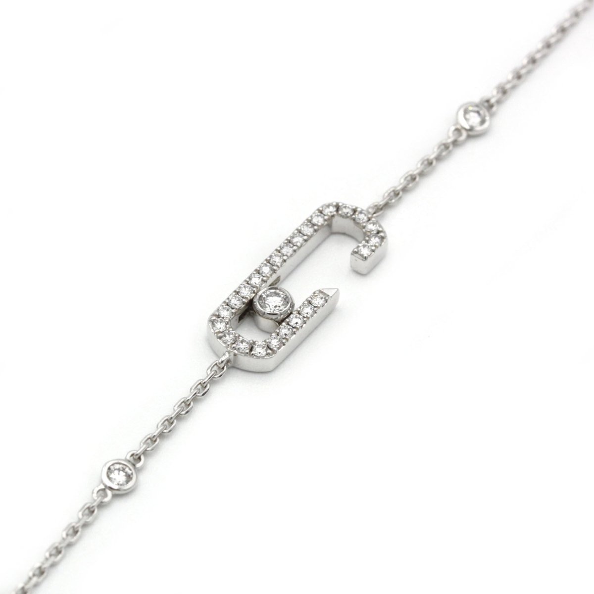 Bracelet MESSIKA "Move Addiction" en or blanc et diamants - Castafiore