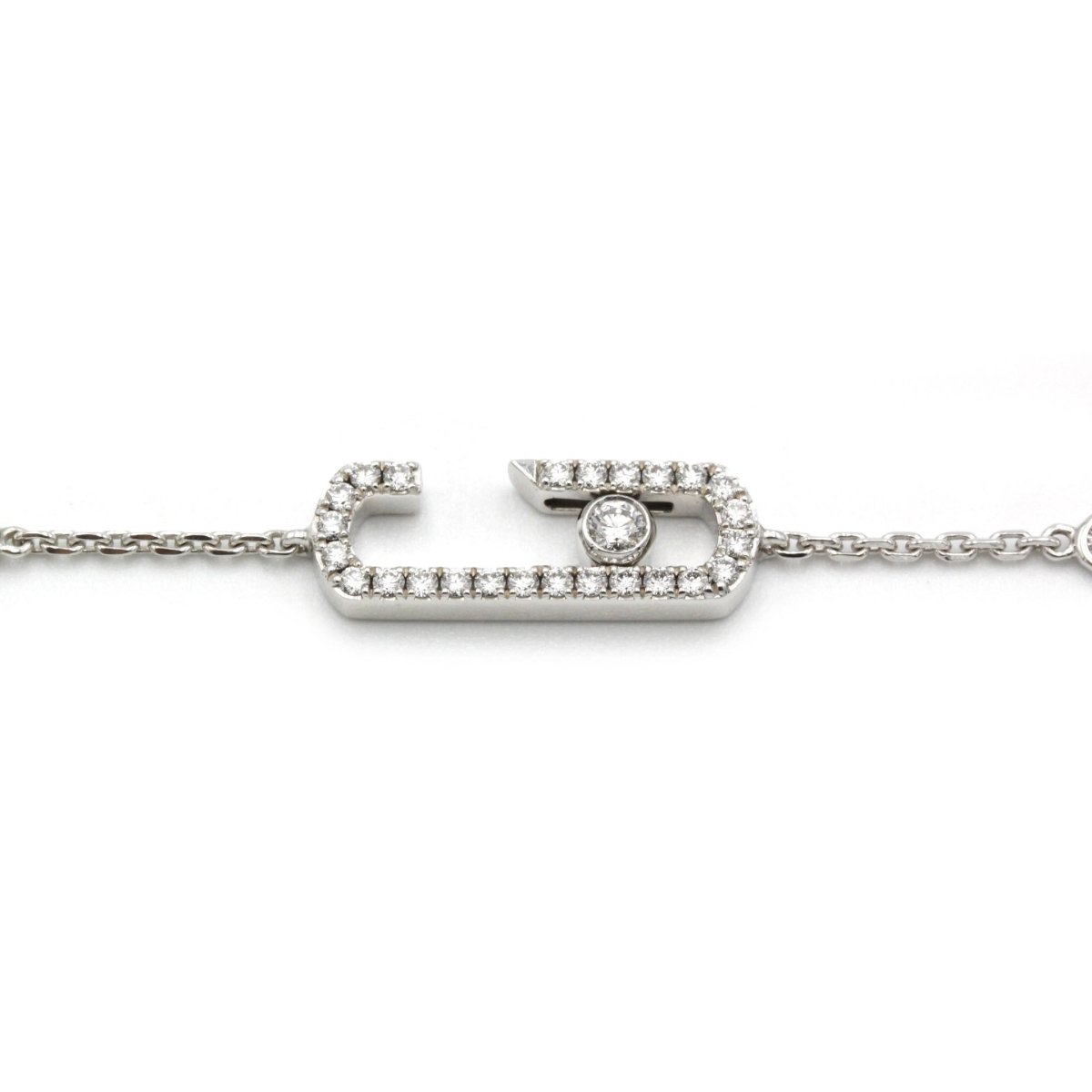 Bracelet MESSIKA "Move Addiction" en or blanc et diamants - Castafiore