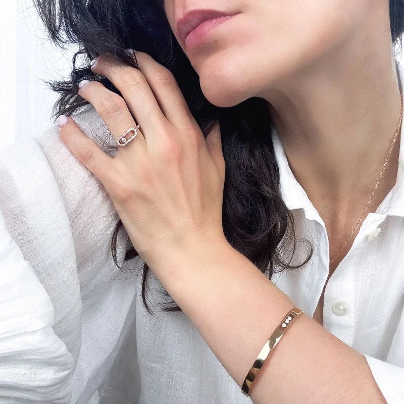 Bracelet MESSIKA Move Noa en or rose et diamants - Castafiore