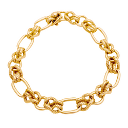Bracelet "Noeuds" en or jaune - Castafiore