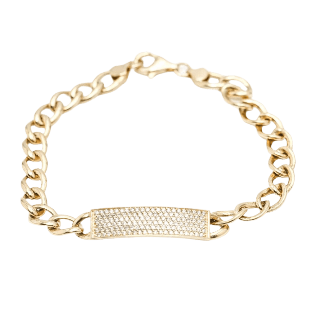 Bracelet NOMEOLVIDES en or jaune et diamants - Castafiore