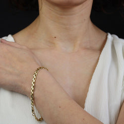 Bracelet OCCASION Maillons torsadés en or jaune - Castafiore