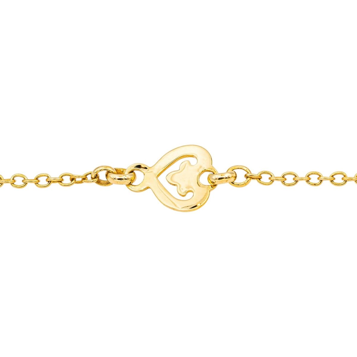 Bracelet O.J PERRIN "Coeur Légendes" en or jaune - Castafiore