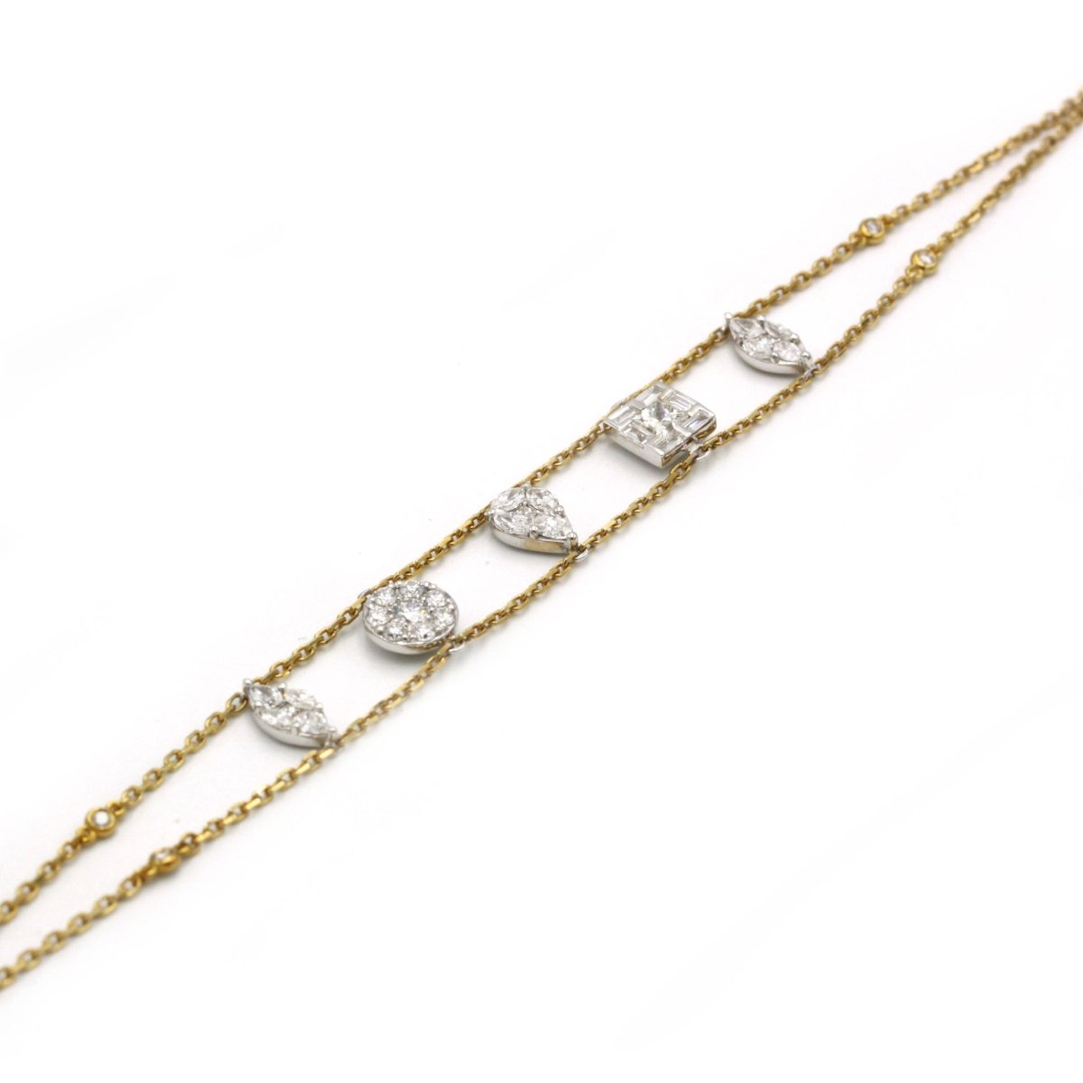 Bracelet Or bi-colore Pampilles - DJULA