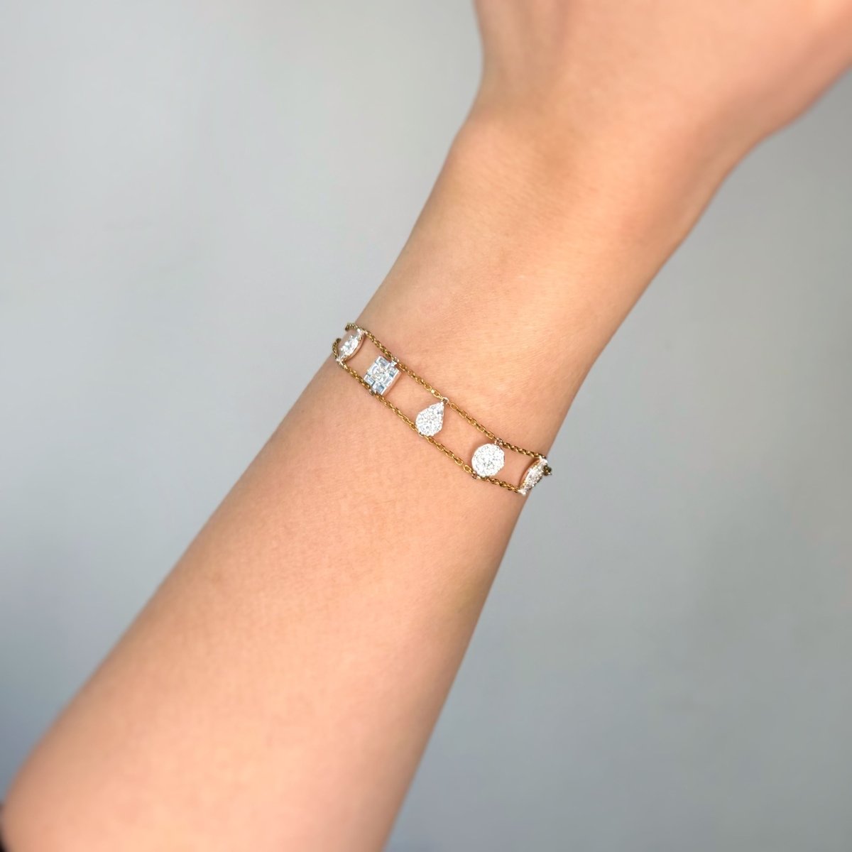 Bracelet Or bi-colore Pampilles - DJULA