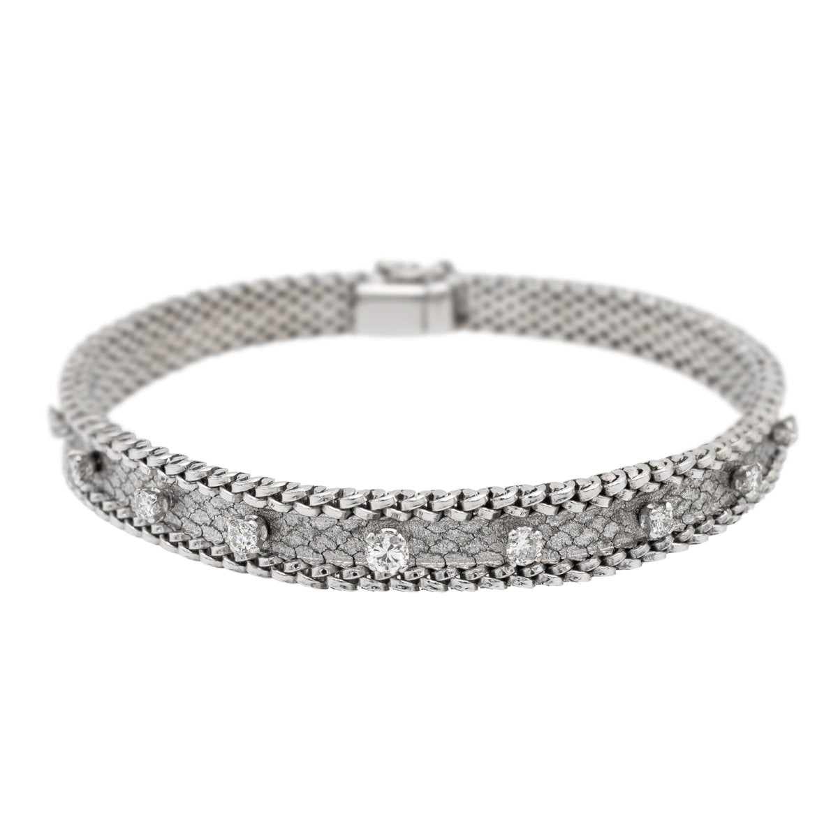 Bracelet Or blanc Diamant - Castafiore