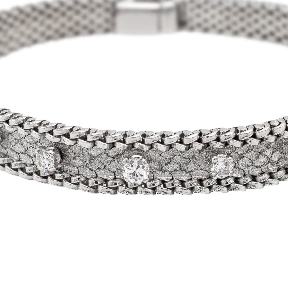 Bracelet Or blanc Diamant - Castafiore