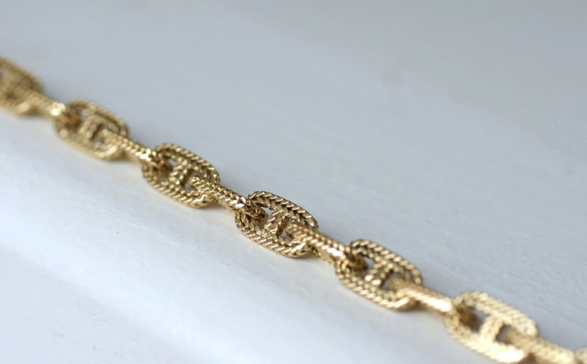 Hermès Anchor Chain gold bracelet by Georges Lenfant – Castafiore