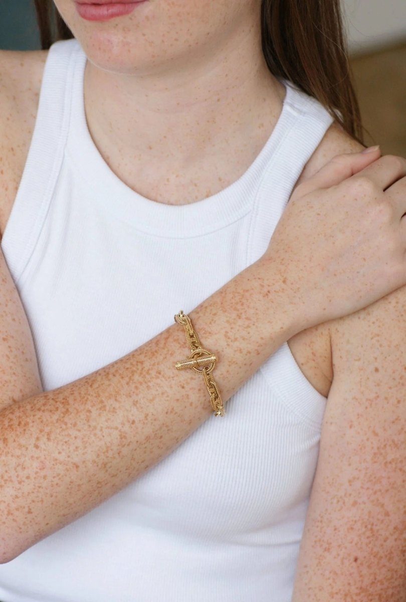 Hermès Anchor Chain gold bracelet by Georges Lenfant – Castafiore