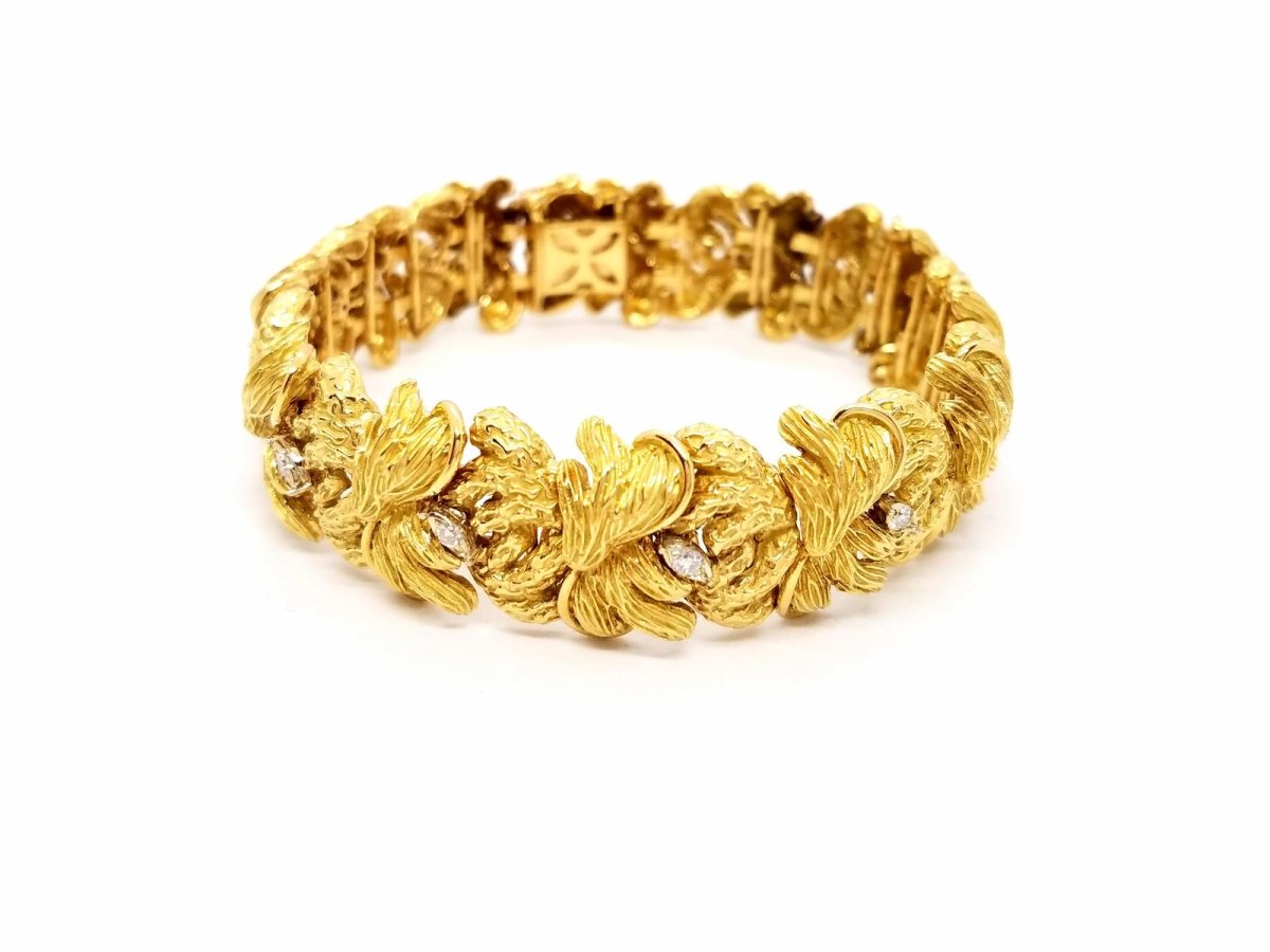 Bracelet Or jaune Diamant - Castafiore