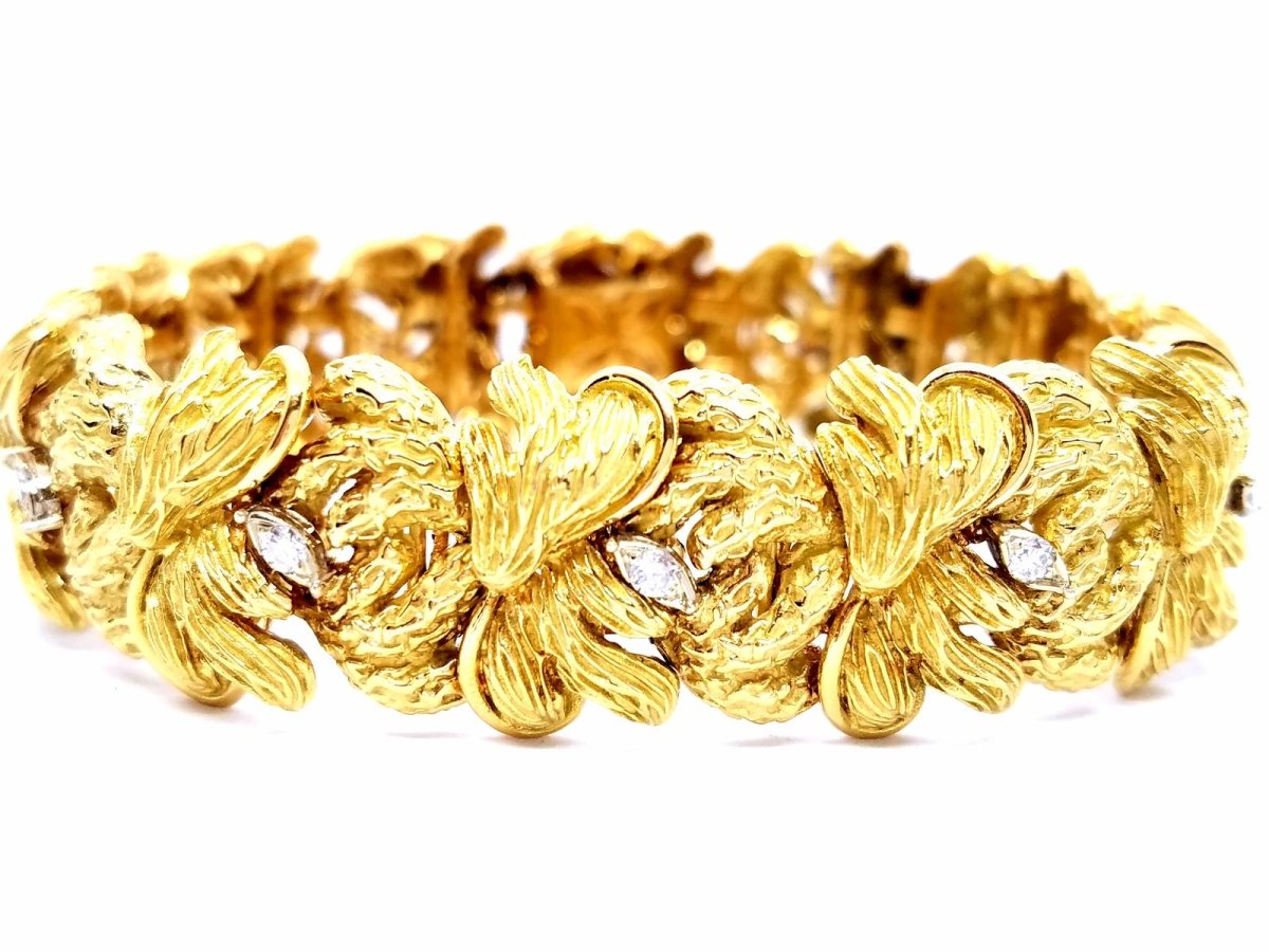 Bracelet Or jaune Diamant - Castafiore