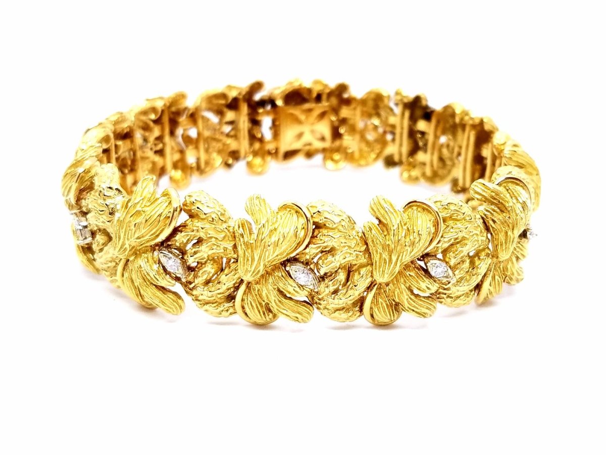 Bracelet Or jaune Diamant - Castafiore