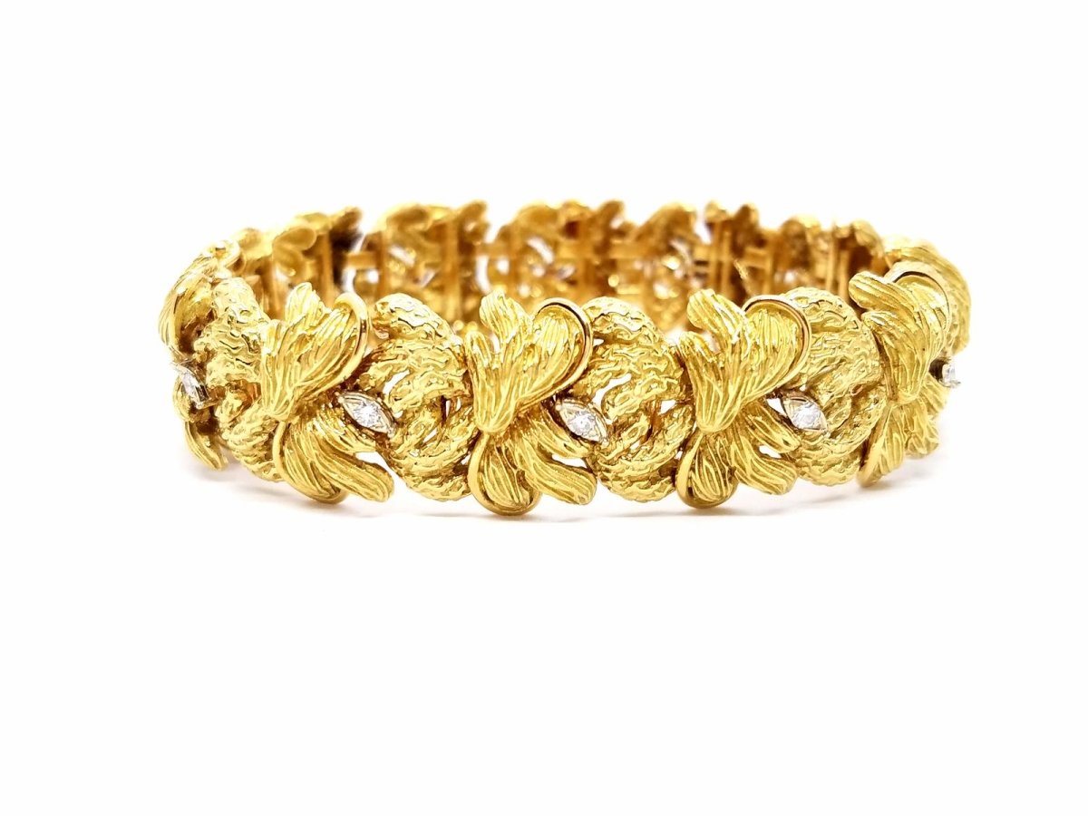 Bracelet Or jaune Diamant - Castafiore