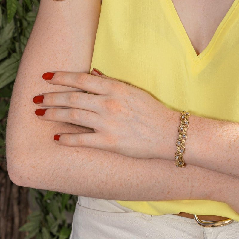 Bracelet Yellow gold diamond