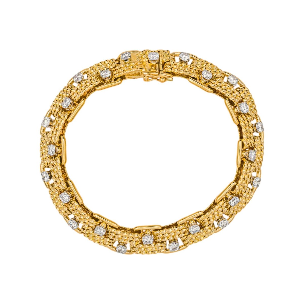Bracelet Yellow gold diamond