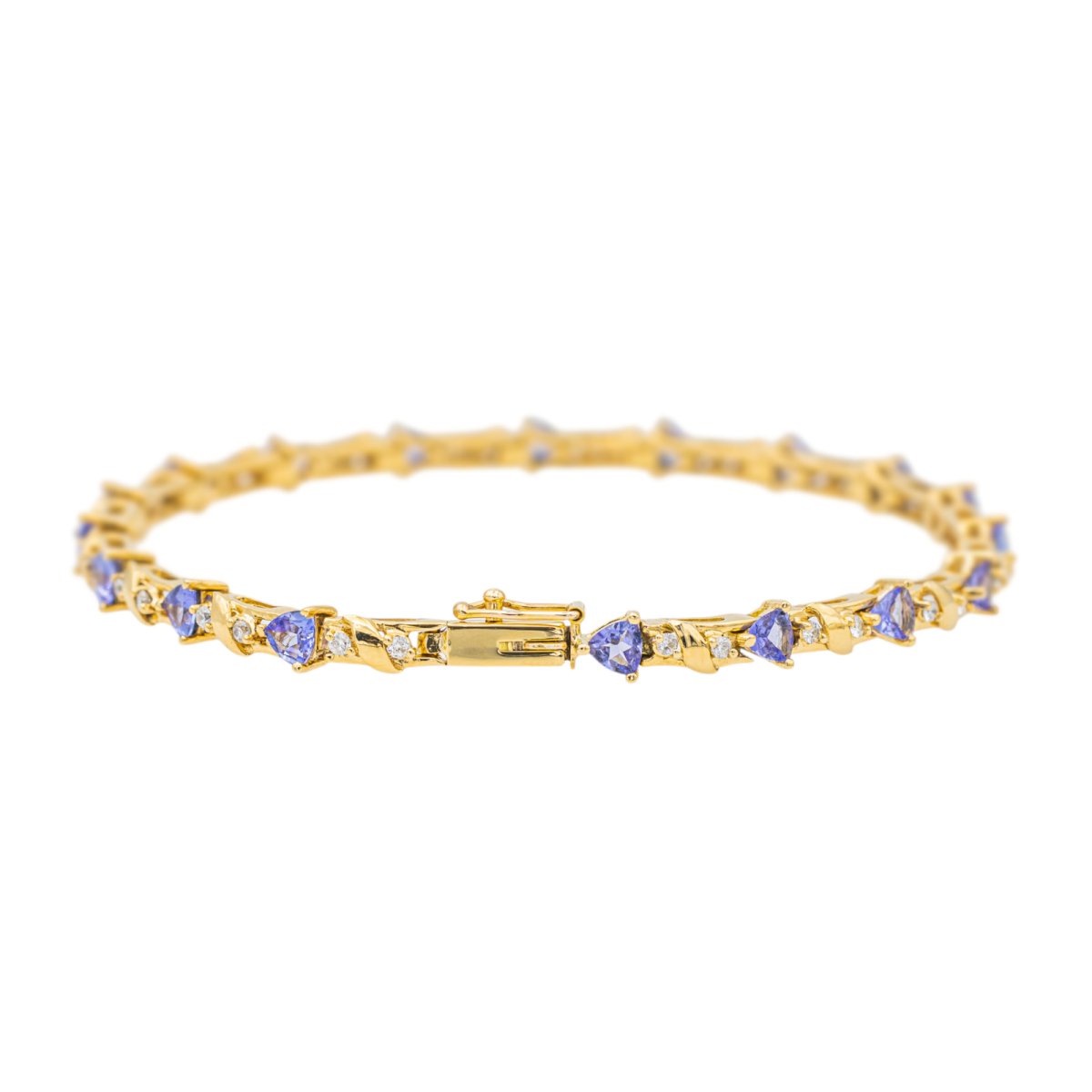 Bracelet Or jaune Tanzanite - Castafiore