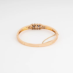 Bracelet or rose saphirs et diamants - Castafiore