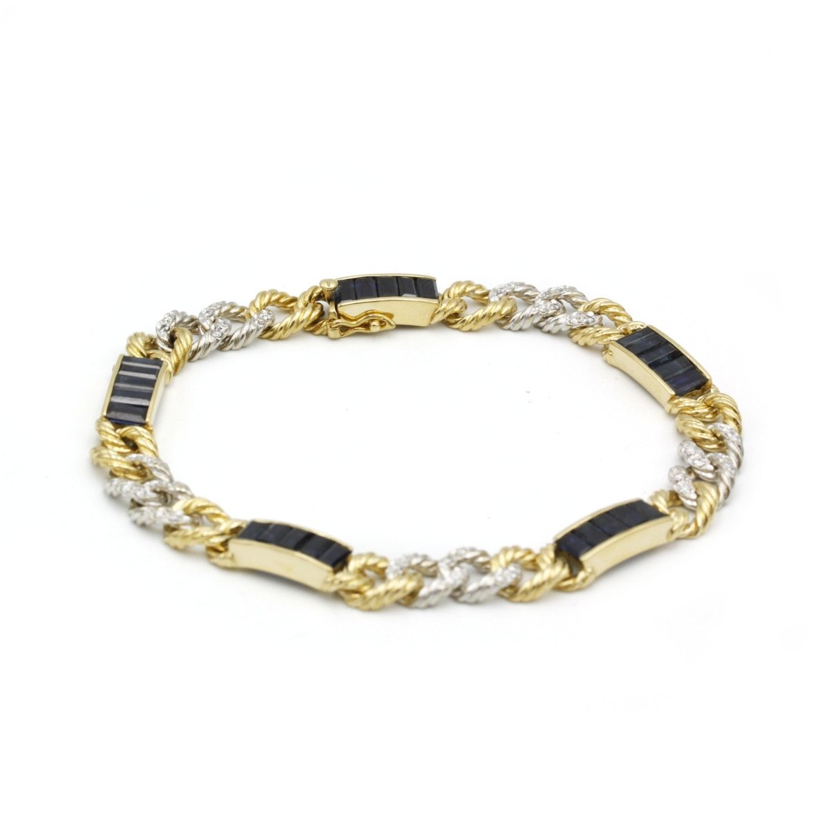 Bracelet - Or, saphirs & diamants - Castafiore