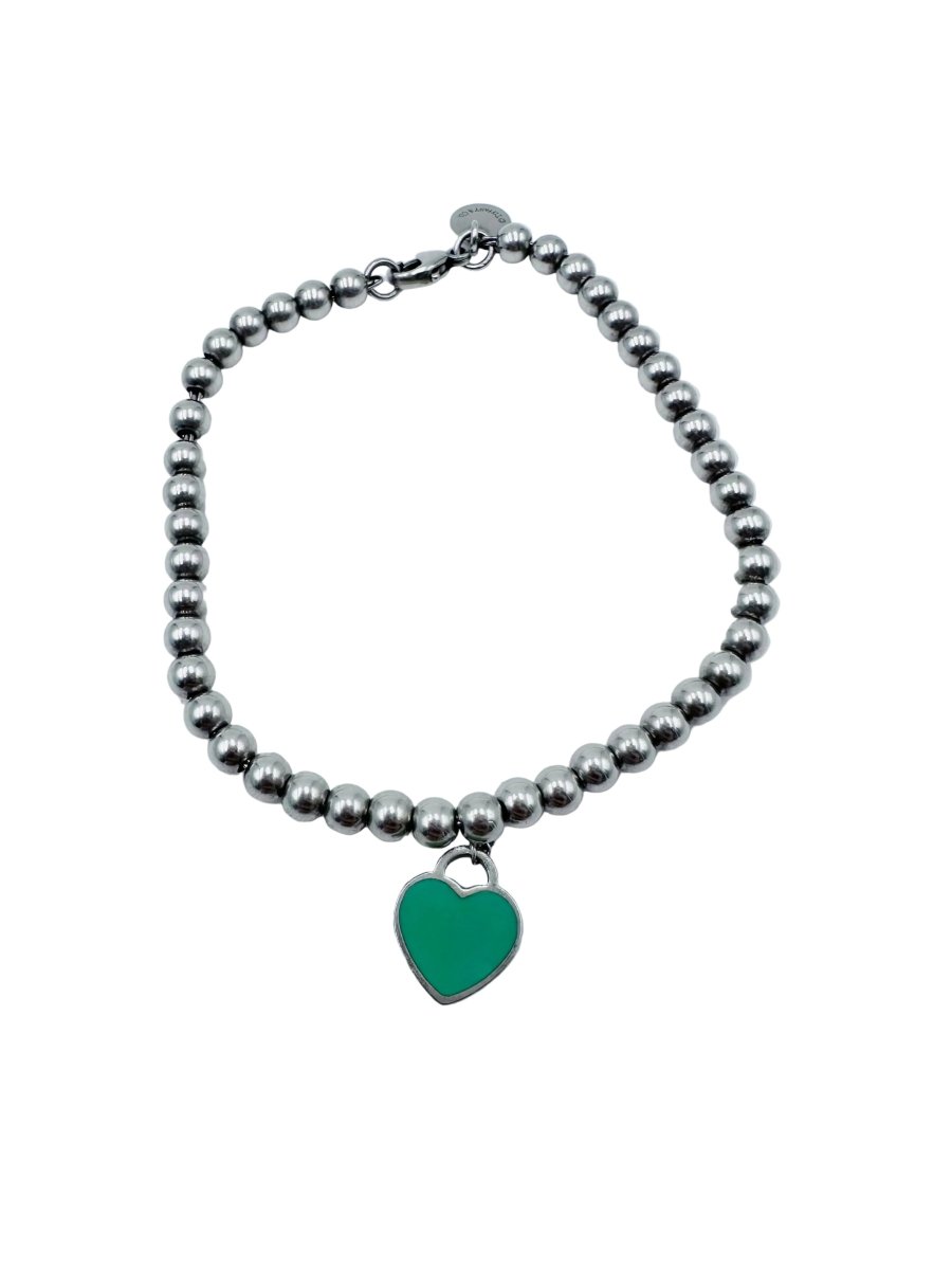 Bracelet Perles TIFFANY & CO. "Return to Tiffany" en argent et émail - Castafiore