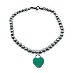 Bracelet Perles TIFFANY & CO. "Return to Tiffany" en argent et émail - Castafiore