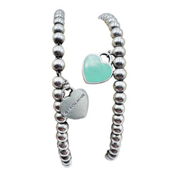 Bracelet Perles TIFFANY & CO. "Return to Tiffany" en argent et émail - Castafiore
