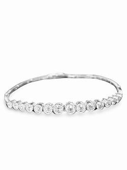 Bracelet platine et diamants 1,5 ct - Castafiore