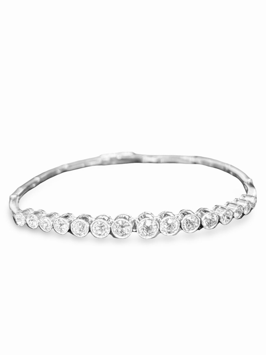 Bracelet platine et diamants 1,5 ct - Castafiore