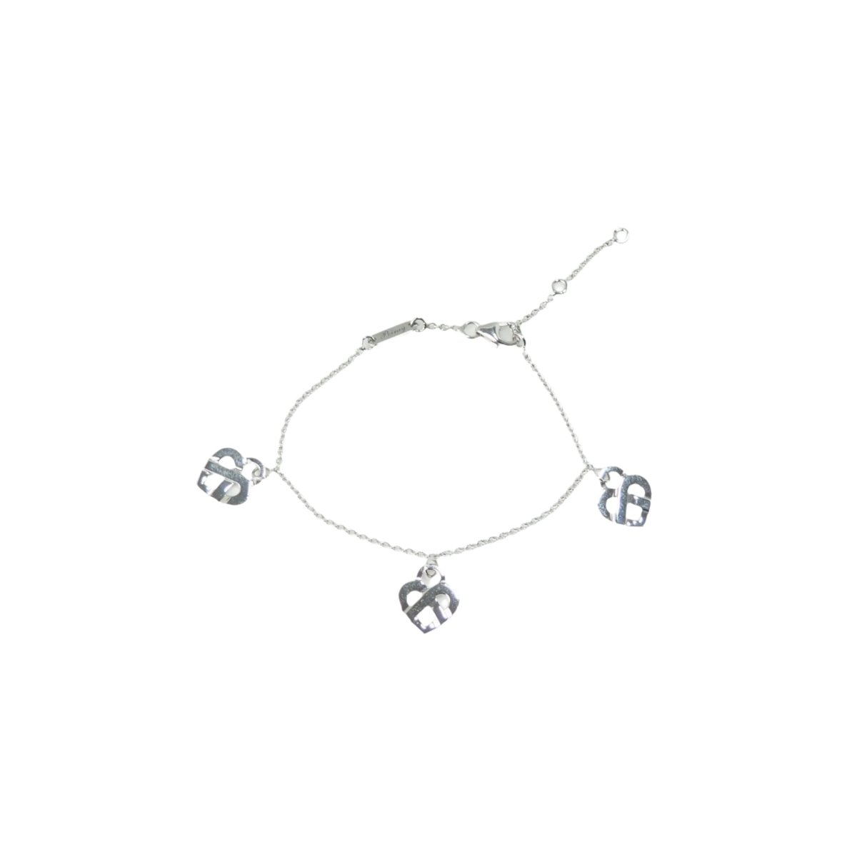 Bracelet Poiray Coeur Entrelacé en or blanc - Castafiore