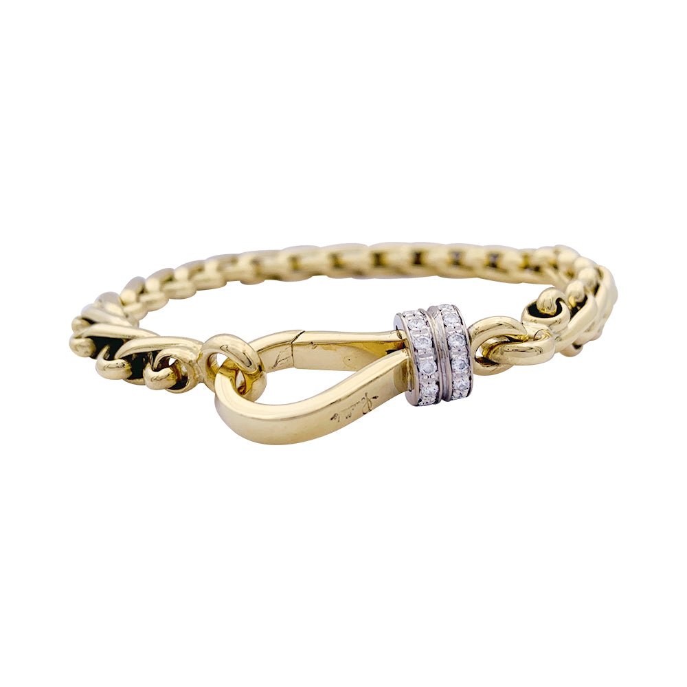 Bracelet Pomellato, deux ors et diamants - Castafiore