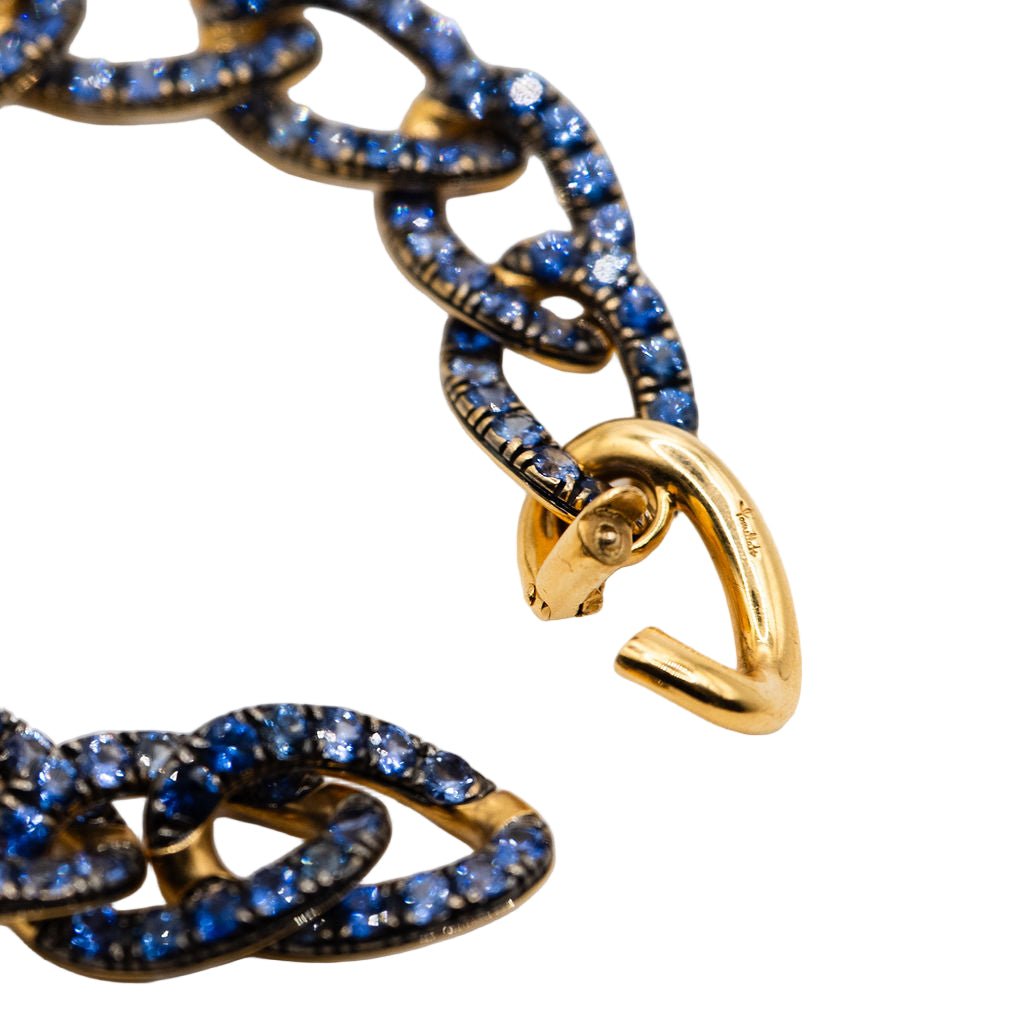 Bracelet POMELLATO "Tango" en or jaune et saphirs - Castafiore