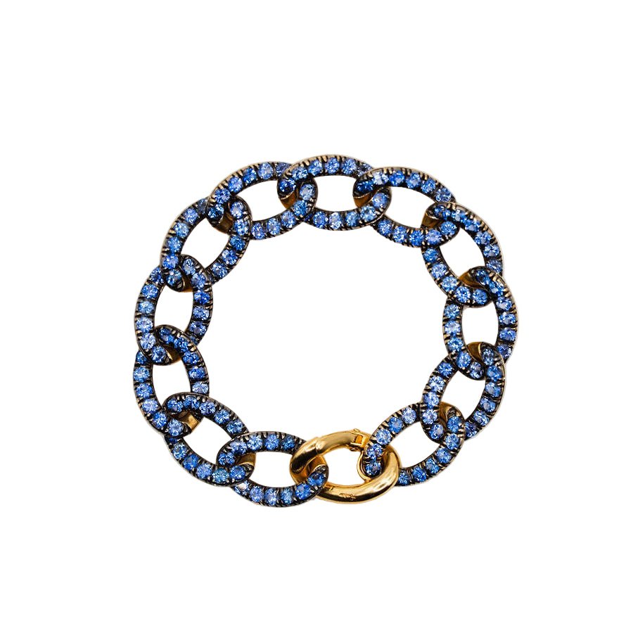 Bracelet POMELLATO "Tango" en or jaune et saphirs - Castafiore