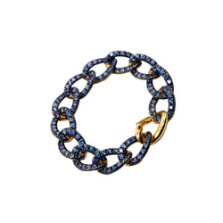 Bracelet POMELLATO "Tango" en or jaune et saphirs - Castafiore