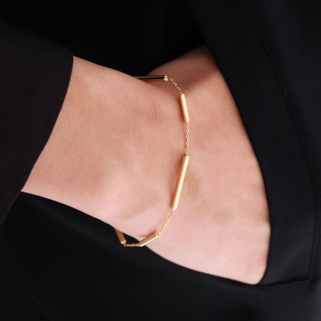 Bracelet Rectangles sur chaîne - Castafiore