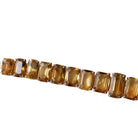 Bracelet Retro Ligne Citrines Sur Or Rose - Castafiore