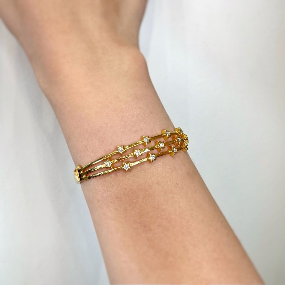Bracelet rigide - Or & Diamants - Castafiore