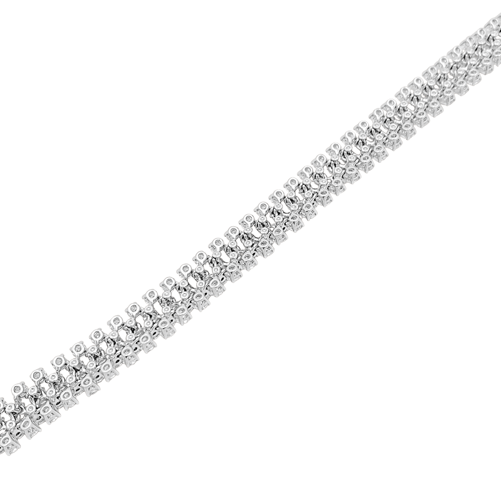 Bracelet Boucheron, "Angélique" rivière de diamonds, white gold.