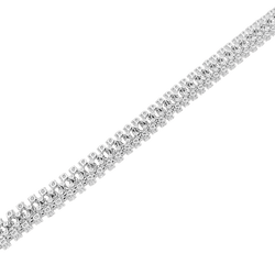 Bracelet Boucheron, "Angélique" rivière de diamonds, white gold.