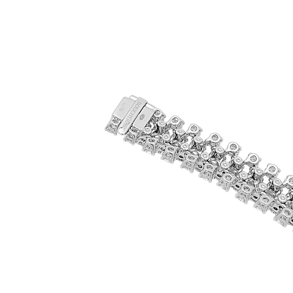 Bracelet Boucheron, "Angélique" rivière de diamonds, white gold.