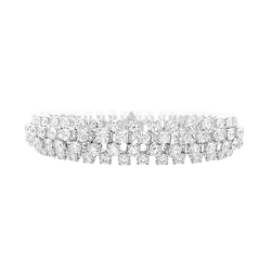 Bracelet Boucheron, "Angélique" rivière de diamonds, white gold.