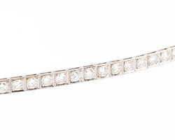 Bracelet rivière en diamant et platine - Castafiore