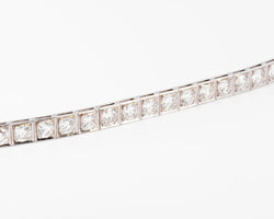 Bracelet rivière en diamant et platine - Castafiore