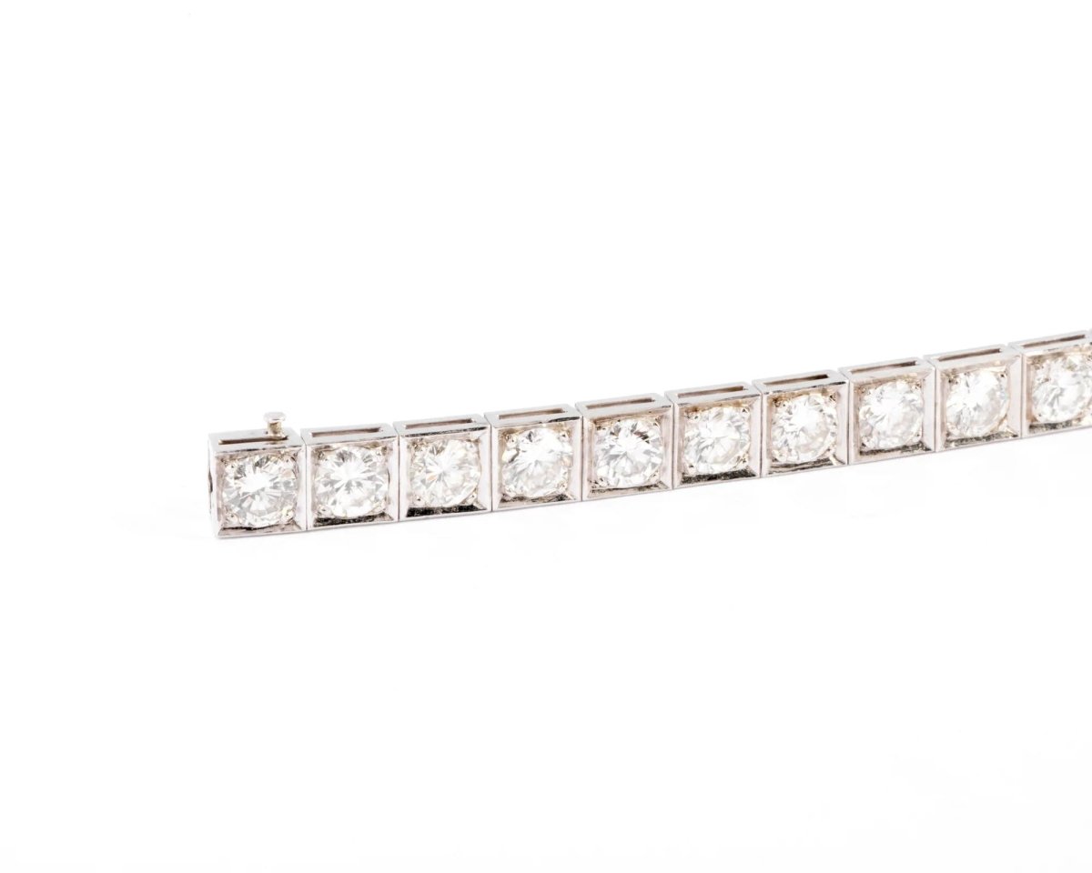 Bracelet rivière en diamant et platine - Castafiore
