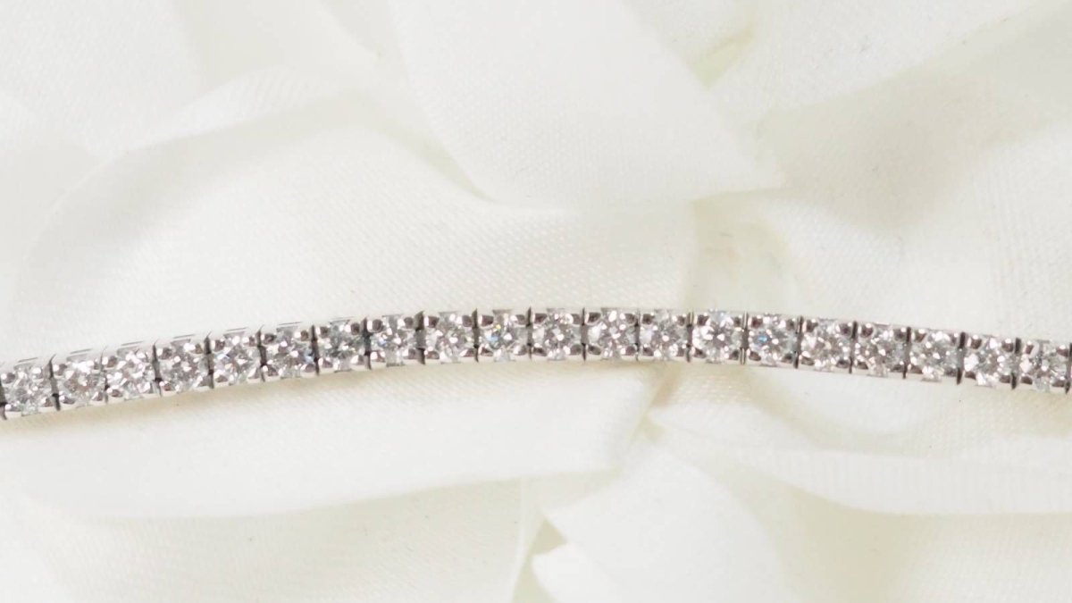 Bracelet rivière en or blanc et diamant - Castafiore
