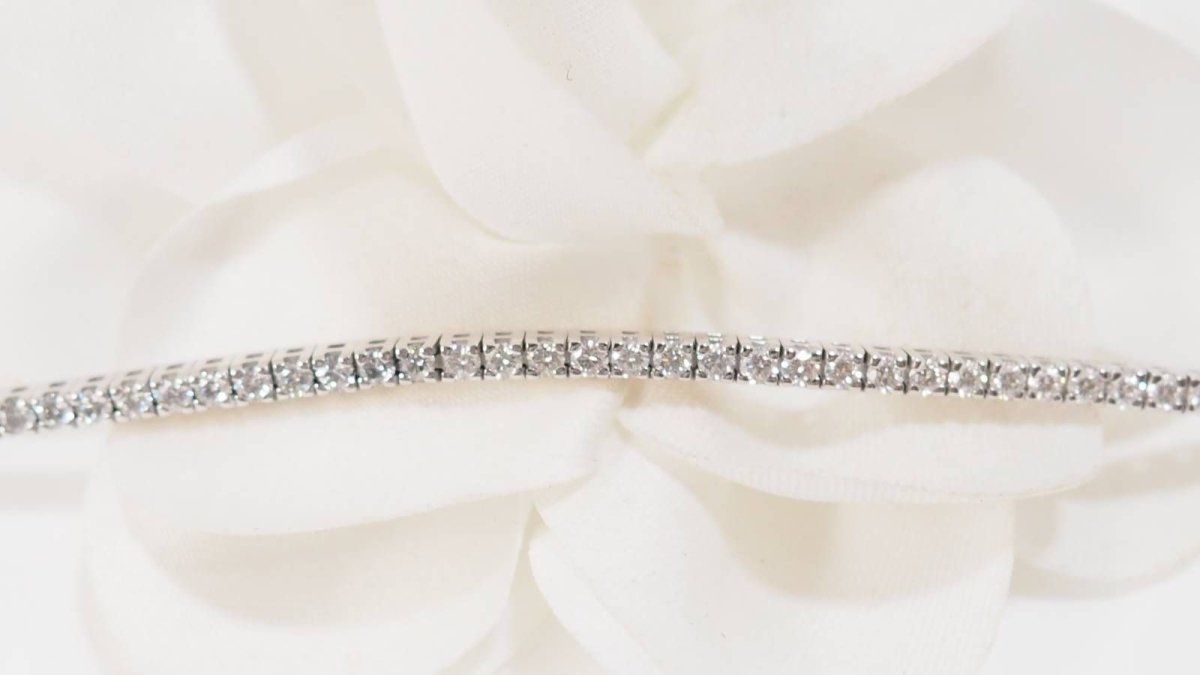 Bracelet rivière en or blanc et diamant - Castafiore