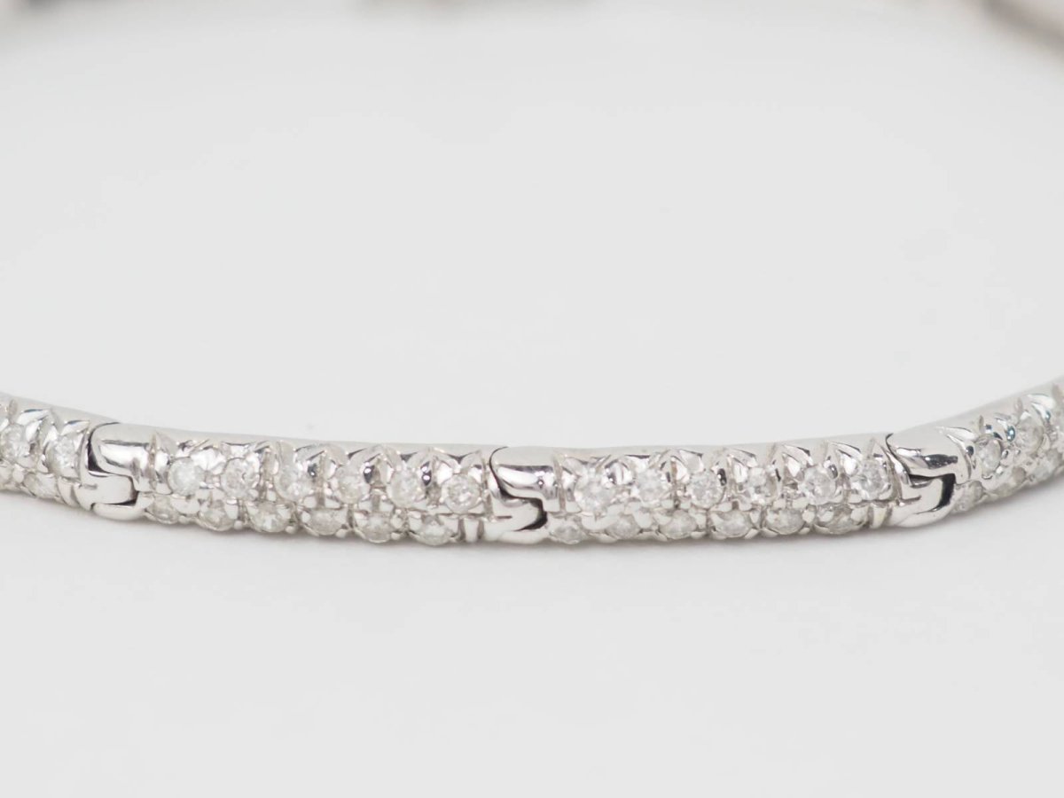 Bracelet rivière en or blanc et diamants 1.10cts - Castafiore