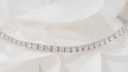 Bracelet rivière en or blanc et diamants 1ct - Castafiore