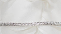 Bracelet rivière en or blanc et diamants 1ct