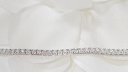 Bracelet rivière en or blanc et diamants 1ct - Castafiore